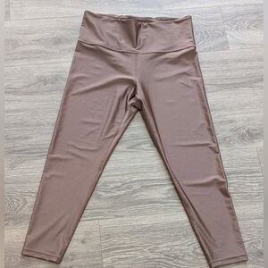 Athleta Elation‎ Shine Tight Leggings Women's XL Brown High Rise